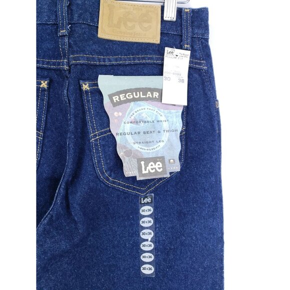 Lee Regular Fit Jeans Men's Size 30x37 Straight Fit - Picture 3 of 9